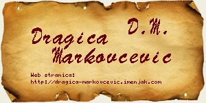 Dragica Markovčević vizit kartica